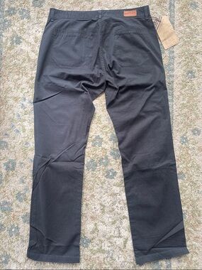 Grown & Sewn Legend Men's Black Chino Pants - Classic Straight Fit - 36